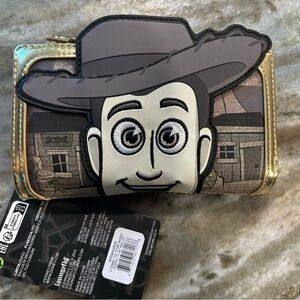 NWT! Pixar Disney Toy Story Puppet Sheriff Woody Loungefly wallet